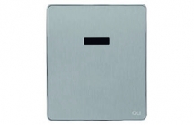 Stainless steel single flush urinal control plate with a two year warranty. Available with a 24 or 48 hour hygienic flush. Combines perfectly with the Electra range of control plates for concealed cisterns.