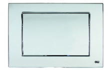Single flush electronic control plate that is high-tech inside and out.