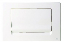 An ABS control plate for concealed cisterns that perfectly distinguishes between the full flush and the half flush. Available with an anti-bacterial finishing
