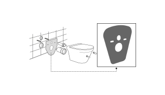 ACCOUSTIC INSULATION FOR WALL-HUNG TOILET OR BIDET
