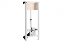 Frame for wall-hung WC with flush valve. Frame tested for 400kg load and is ideal for solid wall or drywall installation. Easy and quick installation with Fast-Fit system.