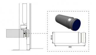 HORIZONTAL OUTLET TOILET/WC