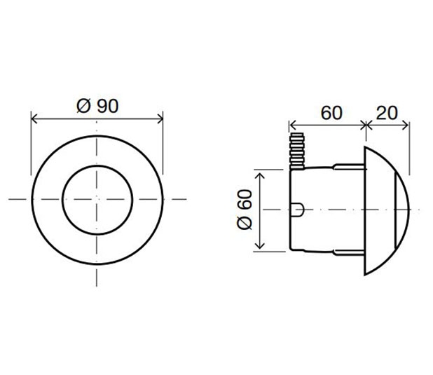 Dimensioned-Drawing-In-wall-hand-operated-Polished-chrome