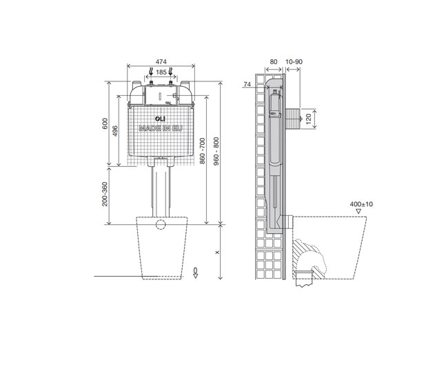 Dimensioned-Drawing-OLI74-Plus