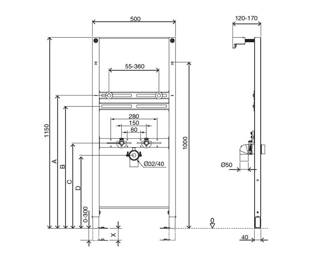 Dimensioned-Drawing-Washbasin