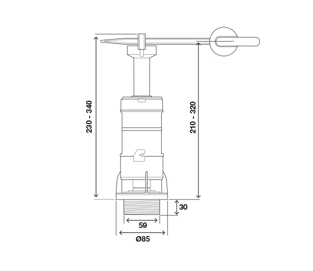 Dimensioned-Drawing-Handle