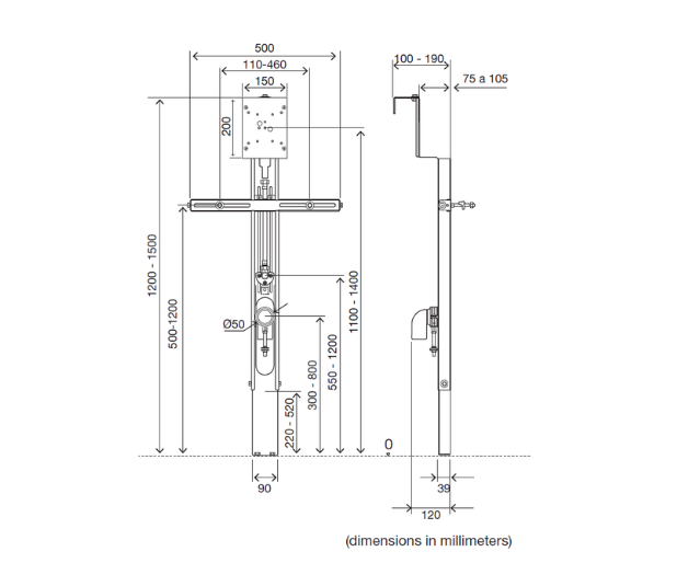 Dimensioned-Drawing-ECO-Urinal
