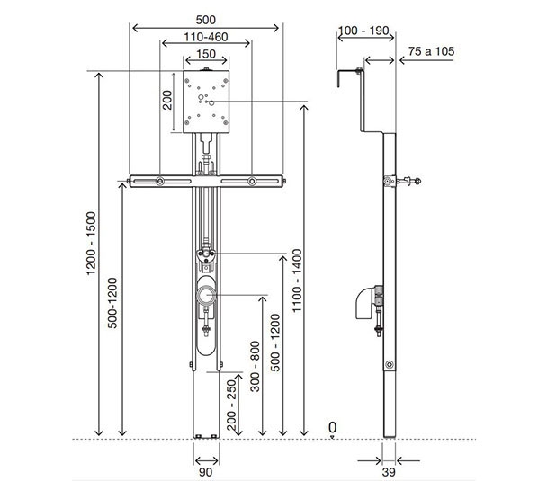 Dimensioned-Drawing-ECO-Urinal