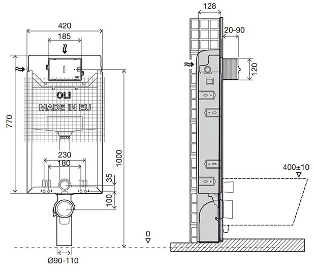 размерный-чертеж-OLI120-Plus-Simflex