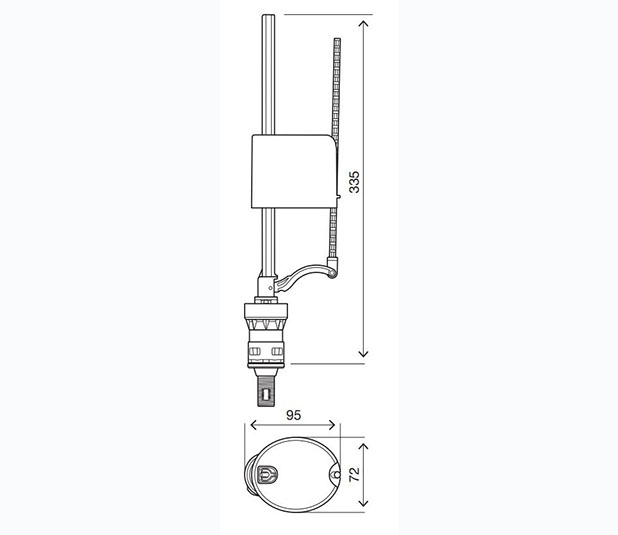 Desenho-Cotado-Kit-descarga-simples-entrada-de-água-inferior