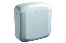 OLI flush cisterns are made with bright thermoplastic material with an elevated resistance to knocks and scratches. Some models are accessible in a wide range of colours, as well as the traditional bright white. Zaffiro DD is a close-coupled cistern, in o