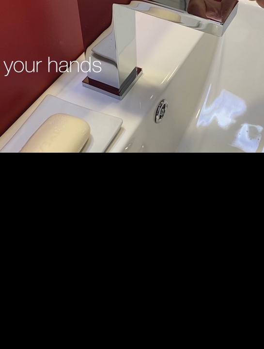 Save water while washing your hands