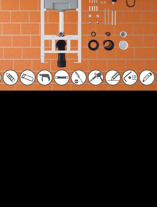 OLI120 PLUS Sanitarblock with Flush Plate AC 